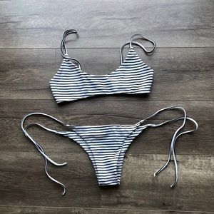 Mikoh stripe two piece set. Venice bottom